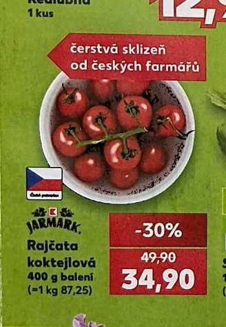 Rajčata koktejlová - Kaufland aktualniletaky.eu