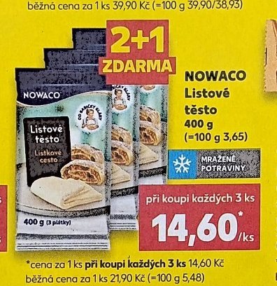NOWACO Listové těsto - Kaufland aktualniletaky.eu
