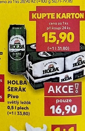 HOLBA ŠERÁK Pivo - Kaufland aktualniletaky.eu