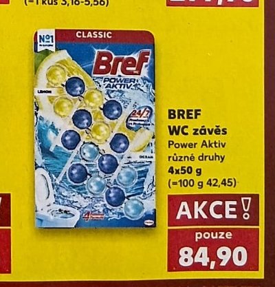 BREF WC závěs 4x50 g - Kaufland aktualniletaky.eu