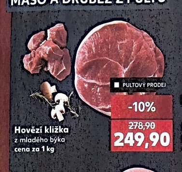 Hovězí kližka z mladého býka - Kaufland aktualniletaky.eu