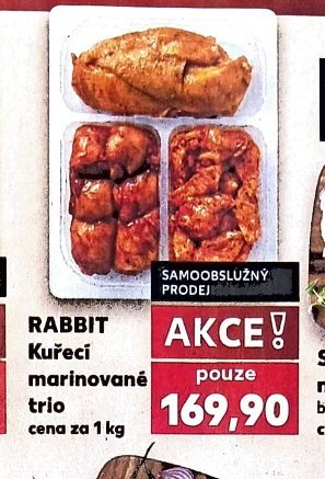 Rabbit kuřecí marinované trio - Kaufland aktualniletaky.eu