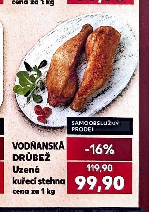 Vodňanské drůbež uzená kuřecí stehna - Kaufland aktualniletaky.eu