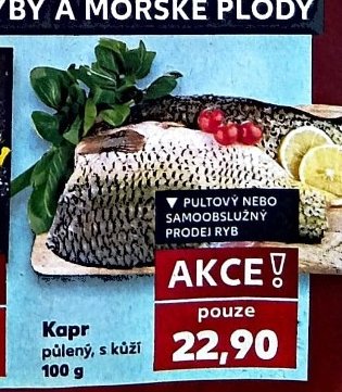 Kapr půlený, s kůží - Kaufland aktualniletaky.eu