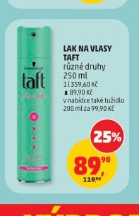 LAK NA VLASY TAFT - Penny Market aktualniletaky.eu