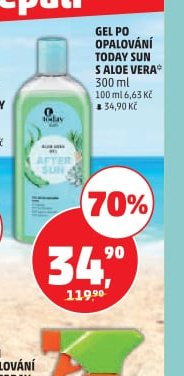GEL PO OPALOVÁNÍ TODAY SUN S ALOE VERA - Penny Market aktualniletaky.eu