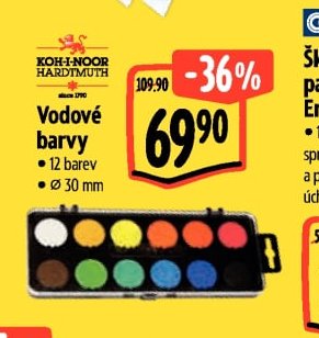 Koh-i-noor Vodové barvy - Albert aktualniletaky.eu