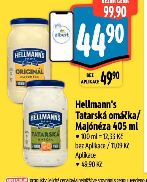 Hellmann's Tatarská omáčka/Majonéza 405 ml