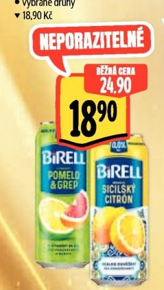 Birell (Pomelo & Grep, Sicilský citron)