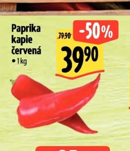Paprika kapie červená