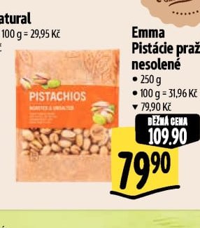 Emma Pistácie pražené nesolené