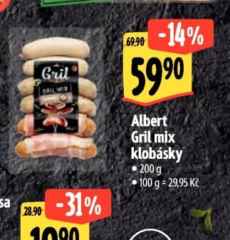 Albert Gril mix klobásky