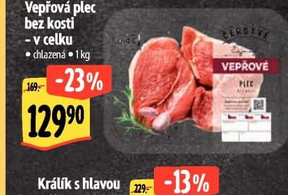 Vepřová plec bez kosti