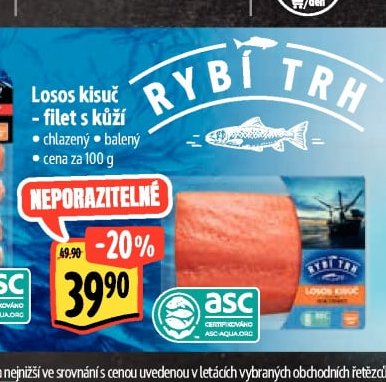 Losos kisuč - filet s kůží