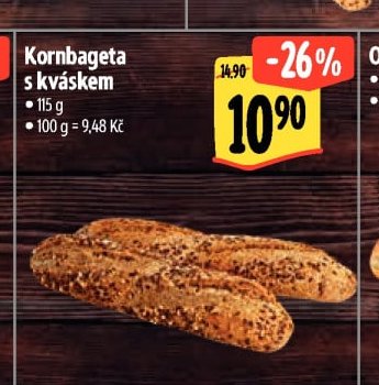 Kornbageta s kváskem