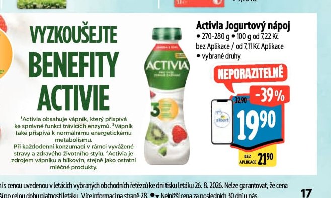 Activia Jogurtový nápoj