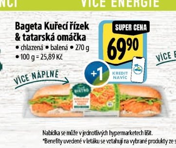 Bageta Kuřecí řízek & Tatarská omáčka - Albert aktualniletaky.eu