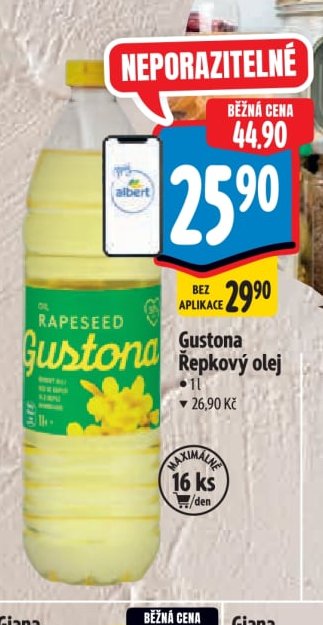 Gustona Řepkový olej - Albert aktualniletaky.eu