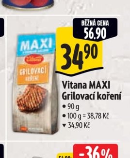 Vitana MAXI Grilovací koření - Albert aktualniletaky.eu