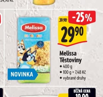 Melissa Těstoviny - Albert aktualniletaky.eu