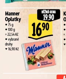 Manner Oplatky