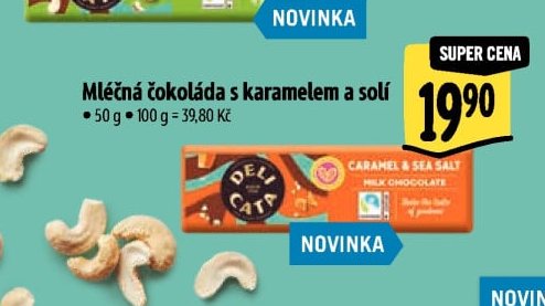 Mléčná čokoláda s karamelem a solí
