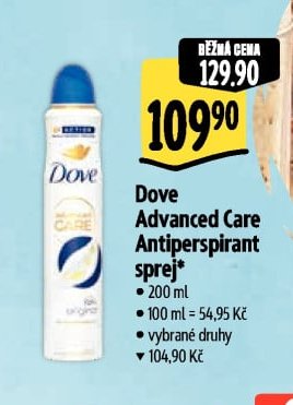 Dove Advanced Care Antiperspirant sprej
