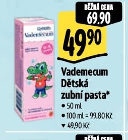 Vademecum Dětská zubní pasta
