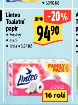 Linteo Toaletní papír