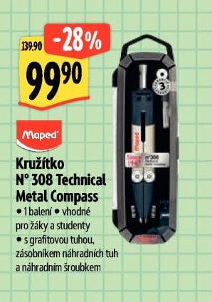 Maped Kružítko N° 308 Technical Metal Compass