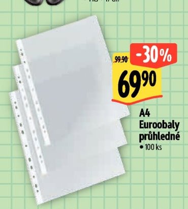 A4 Euroobaly průhledné