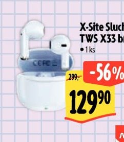 X-Site Sluchátka TWS X33 bílá
