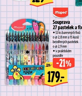 Maped Souprava 27 pastelek a fixů