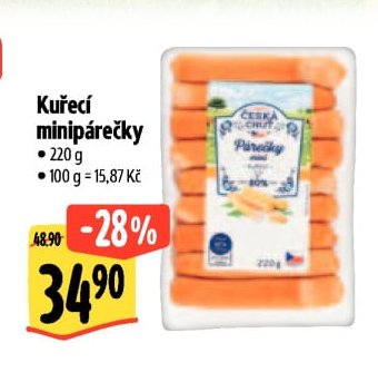 Kuřecí minipárečky