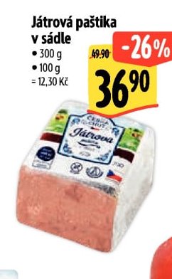 Játrová paštika v sádle