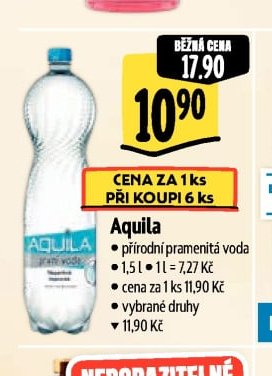 Aquila přírodní pramenitá voda