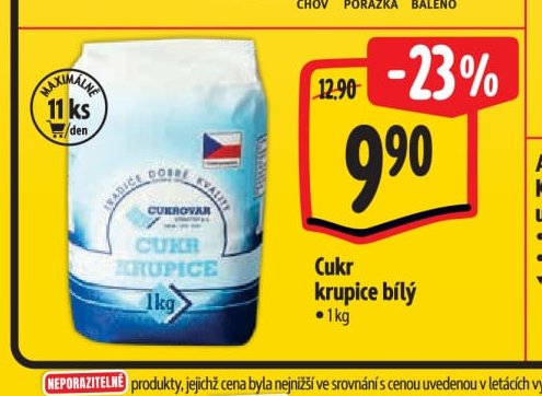Cukr krupice bílý