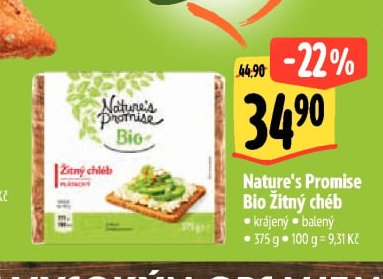 Nature's Promise Bio Žitný chéb - Albert aktualniletaky.eu
