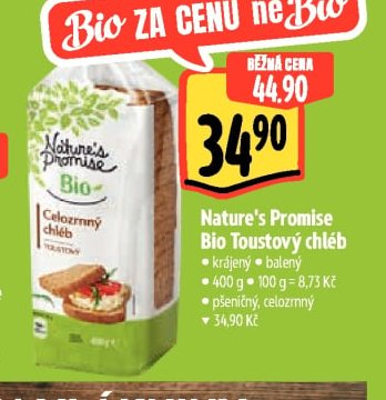 Nature's Promise Bio Toustový chléb - Albert aktualniletaky.eu