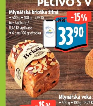 Mlynářská brioška žitná - Albert aktualniletaky.eu