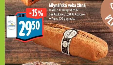 Mlynářská veka žitná - Albert aktualniletaky.eu