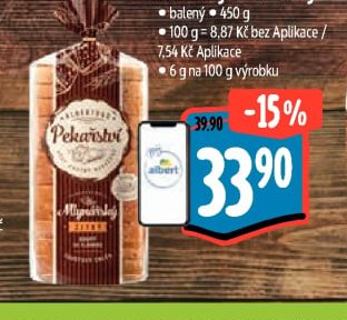 Mlynářský toustový chléb žitný - Albert aktualniletaky.eu