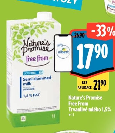 Nature's Promise Free From Trvanlivé mléko 1,5% - Albert aktualniletaky.eu