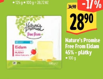 Nature's Promise Free From Eidam 45% – plátky - Albert aktualniletaky.eu