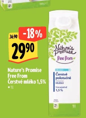 Nature's Promise Free From Čerstvé mléko 1,5% - Albert aktualniletaky.eu