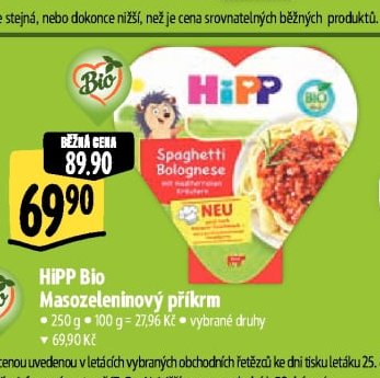 HIPP Bio Masozeleninový příkrm - Albert aktualniletaky.eu