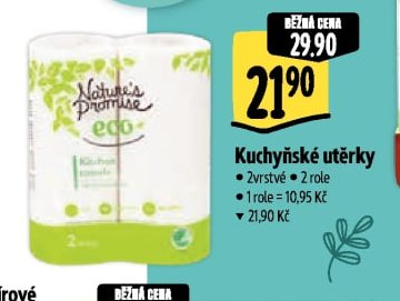 Nature's Promise eco Kuchyňské utěrky - Albert aktualniletaky.eu