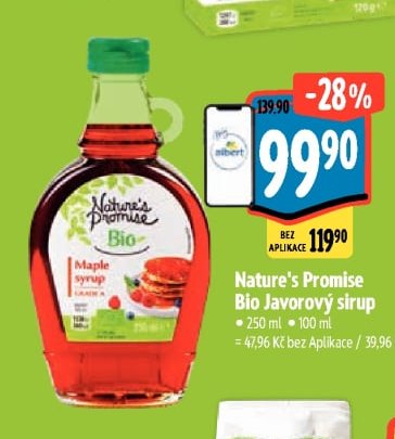 Nature's Promise Bio Javorový sirup - Albert aktualniletaky.eu