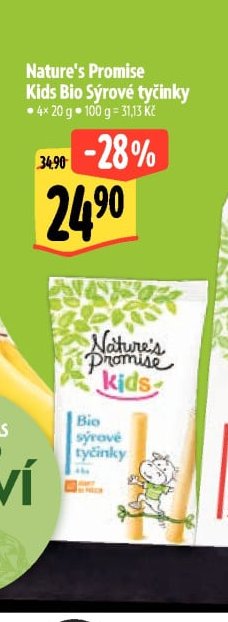 Nature's Promise Kids Bio Sýrové tyčinky - Albert aktualniletaky.eu