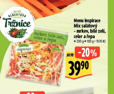Menu inspirace Mix salátový - Albert aktualniletaky.eu